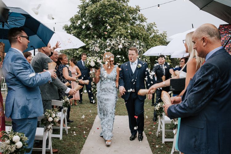 sunshine coast wedding couple getting married in Noosa and at Waterfront restaurant